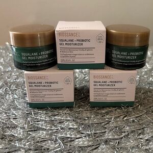 3 PACK - BIOSSANCE Squalane + Probiotic Gel Moisturizer Travel Size